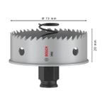 Aesco 1 x Pro Sheet Metal Power Plus Delikli Testere (Paslanmaz Çelik Levhalar, Çelik Levhalar, Ø 73 Mm, Profesyonel Aksesuar Döner Matkap/sürücü)