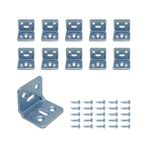 Aesco 10 Ad. L Demir Gönye Köşebent 30X25X25MM - Mobilya Dolap Raf Masa Köşe Bağlantı Birleştirme Sabitleme Aparatı - Option-1