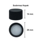 Aesco 100 ml Şeffaf Standart Sosluk 100 cc Sızdırmaz Kapaklı Cam Şişe (2) - 0 - Siyah - Option-1