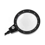 Aesco -12 LED Clipslı Işıklı Büyüteç,işıklı Masa Lambası Çalışma Lambası ( Lisinya )