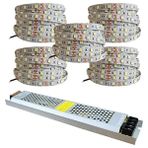 Aesco 25 Metre Beyaz Şerit LED Aydınlatma, 12V Trafo ile Uyumlu