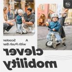Aesco 2'si 1 Arada Denge Bisikleti ve Scooter - Ayarlanabilir Yükseklik, 1-2 Yaş Arası Çocuklar Için