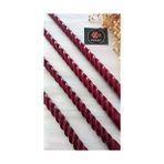 Aesco (4 Adet 27.5cm) Mum Konik Şamdan Mumu Doğal Petek Mum Dekoratif Kırılmaz Akmaz Mum Bal Mumu Beeswax Candle (Bordo)