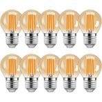 Aesco 4 Watt Mini Top Ampul LED Filament G45 Cam Rustik Ampul E27 Duy 1800K Işık Rengi 10 Adet - 1 - 10 W - Amber