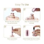 Aesco 5 Adet Mini Cep Parfüm Şişesi, Dolabilir Taşınabilir Atomizer Parfüm, Koku, Kolonya Şişesi - Option-1