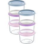 Aesco 6 Adet Renkli Kapaklı Mini Saklama Kabı, 175 Ml, Bulaşık Makinesinde Yıkanabilir - 0 Siyah - Option-1