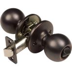 Aesco 791590 Top 2 Yönlü Ayarlanabilir Kapı Tokmağı, Yağ Ovuşturdu Bronz, Gizlilik/yatak ve Banyo - 001-Renkli - Option-1