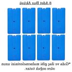 Aesco Buz Aküsü Buz Kasedi Ice Box 8nanli Set 370 ml x 8, Ankanorm, Mavi - Ahşap