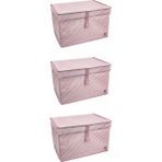 Aesco Çok Amaçlı Düzenleyici Kutu Organizer Cırt Cırtlı Hurç Mega Plus Boy 40CM x 30CM x 70CM (5 Adet) ( Lisinya )