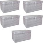 Aesco Çok Amaçlı Düzenleyici Kutu Organizer Cırt Cırtlı Hurç Mega Plus Boy 40CM x 30CM x 70CM (5 Adet)