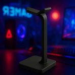 Aesco Dekoratif 24 cm Kulaklık Tutucu, Gamer Kulaklık Standı