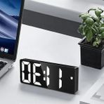 Aesco Dijital Masa Saati, USB Güç ile Çalışan Aynalı Tasarım