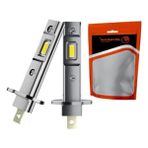 Aesco H1 Mini LED Far Ampulü, Kablosuz Otomotiv Aydınlatma, Gümüş Renk, Yüksek Parlaklık Csp Çip