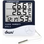 Aesco Htc-2 Problu Termometre Higrometre. Sıcaklık Nem Ölçer Saat - Option-1