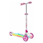 Aesco Işıklı 3 Tekerlekli Katlanabilir Scooter, Renkli ve Eğlenceli Tasarım