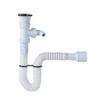 Aesco Japar Çatallı Lavabo Sifonu 50 mm