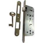 Aesco Kale Oval 151 R 40 mm Nikel Oda Kapı Kilidi