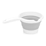 Aesco Katlanabilir Plastik Maşrapa – Yer Kazandıran Tasarım (Gri, 1.2 Litre)