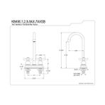 Aesco KB492AX Bar Musluğu, Cilalı Pirinç, 10,64 cm Ağız Erişimi - Ahşap - Option-1