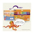Aesco Kid Couleur Ultra Yıkanabilir Keçeli Boya Kalemi 24 Renk, Kolayca Çoğu Kumaştan Çıkar, Su Bazlı Keçeli Kalem - 01-Siyah