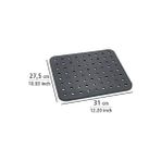 Aesco Lavabo Matı Kare Cam Gri Lavabo Matı, Ekstra Güçlü Gri - 0 Siyah - Option-1