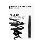 Aesco Matte Waterproof Yüksek Pigmentli & Mat Bitişli 001 Siyah Dipliner - Option-1
