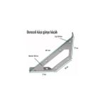 Aesco Metal Köşe Bağlantı Aparatı, 10 Adet Mobilya Dolap Montaj Köşebent, Duvara Sabitleme Gönye, 65.5X30X27MM - Option-1 - 0 - Siyah - 1 Adet