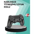 Aesco Mey Ithalat® Kablosuz Ps4 Oyun Kolu – Çift Titreşimli Motor, Uzun Pil Ömrü ve Hassas Kontrol