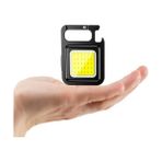 Aesco Mini Taşınabilir LED Çok Fonksiyonlu Fener, Yüksek Lümen, Cob Anahtarlık, Dış Mekan Için Şarj Edilebilir Acil Durum Işığı, Mini Kamp Feneri