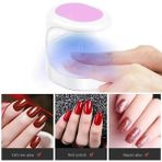 Aesco Mini Uv LED Işık Oje Tırnak Kurutucu Tasarımlı Express Protez Tırnak Kiti Kurutma Cilası ( Lisinya )