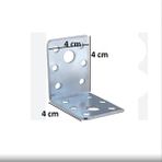 Aesco Mobilya, Dolap Yatak Duvara Sabitleme Köşebent Bağlantı Aparatı L Demiri Gönye 4X4X4 cm (4 Adet) - Option-1 - 0 - Siyah - 1 Adet