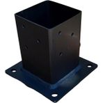 Aesco Montaj Ayağı 8X8CM Ahşap Bahçe Ev Kamelya Pergola Demir Bağlantı Çardak Bungalov Kolon Payanda Tente Branda Çadır Tütücu Çit Teras - Option-1