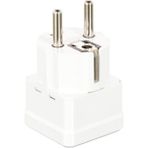 Aesco Orret Home Evrensel Adaptör Seyahat Fişi Beyaz Ab Normu - 250V Ac 10~16A Ingiliz ve Amerikan Fiş Dönüştürücü Priz Adaptör