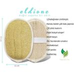 Aesco Oval Kabak Lifi – Çift Taraflı Doğal Banyo Kesesi ve Antibakteriyelli Sağlıklı Bulaşık Lifi Süngeri, 15X11 Cm, Rovin Kumaşlı, Exfoliating Lif Cilt Yenileyici Canlandırıcı Etki, Selülit Karşıtı - Option-1