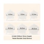 Aesco Pratik Silikon Streç Kapak Seti 6’lı – Sızdırmaz, Esnek, Tekrar Kullanılabilir Kapaklar | Tüm Kaplara Uyumlu | Sızıntı Geçirmez, Bulaşık Makinesi & Mikrodalga Uyumlu - 000-Siyah - 1 Adet - Option-1