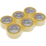 Aesco Pressbant Koli Bandı Şeffaf, 45MM x 100 Metre 6'lı Paket (Hotmelt) - Option-1 - 0 - Siyah - 1 Adet