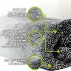 Aesco Profesyonel 40X60CM 1200GSM Ultra Kalın Mikrofiber Araç Kurulama Havlusu Oto Yıkama Bezi Kurutma Havlusu