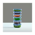 Aesco Sızdırmaz Kapaklı 6'lı Saklama Kabı Seti, Contalı Pp Plastik, Çeşitli Boyutlar (3X975 Ml, 3X1400 Ml), Gıdaları Güvenle Saklayın, Mutfakta Düzen Sağlayıcı - 0 Siyah - Option-1