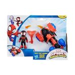 Aesco Spidey And His Amazing Miles "spin" Morales Techno-Racer Aksiyon Figürü ve Oyuncak Aracı