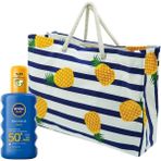 Aesco Sun Spf 50+ Koruma & Nem Nemlendirici Güneş Kremi Sprey 200 ml + Plaj Çantası