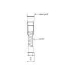 Aesco Taharetmatik El Duşu - 120 cm Paslanmaz Çelik Spiral Hortum