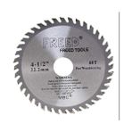 Aesco Tct Daire Testere Diski, 115 Mm, 40 Diş, 22.2 mm Delik Çapı, 1055 Karbon Çelik, Krom Vanadyum Yüzeyli, Parlatılmış ve Nikel Kaplamalı, Ağaç ve Sunta Için, Kesim Bıçağı - Ahşap - Option-1