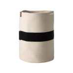 Aesco Venus Çamaşır Sepeti Siyah Ekru 35X35X45 - Option-1 - 001-Renkli