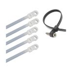 Aesco Vida Delikli Kablo Bağı Plastik Kelepçe 100LÜ Paket Beyaz 3.6X150MM - Option-1 - 0 - Siyah