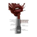 Aesco Yoğun Renk Veren Uzun Süre Kalıcı Nemlendirici Kadifemsi Mat Ruj - Matte Lipstick 424 Ruby Red - Option-1