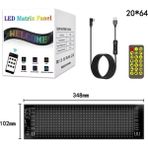Aet Araç Car LED Ekran Kişiselleştirilebilir Telefon App Kontrollü Uzaktan Kumandalı Kayan Yazı Emoji LED Matrix Panel