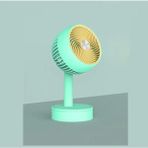 Aet Masaüstü Mini USB Fan 3 Kademeli Taşınabilir Soğutucu Şarjlı Vantilatör - Yeşil