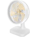 Aet Masaüstü Şarjlı Mini Fan 3 Kademeli Şarjlı Soğutucu Vantilatör