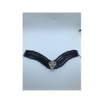 aetakıtasarım-jewaly Cam Siyah Inci Zirkon Taşlı Choker-kolye 1015