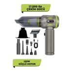 aetcr Auhma AHV-20 Kablosuz Araç İçi Süpürge 17000PA Güçlü Vakum Dijital Göstergeli 100W Fırçasız Motor Üf